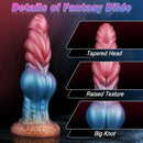 8.66in Big Knot Silicone Fantasy Dildo For Lifelike G-Spot Stimulation
