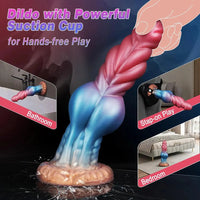 8.66in Big Knot Silicone Fantasy Dildo For Lifelike G-Spot Stimulation