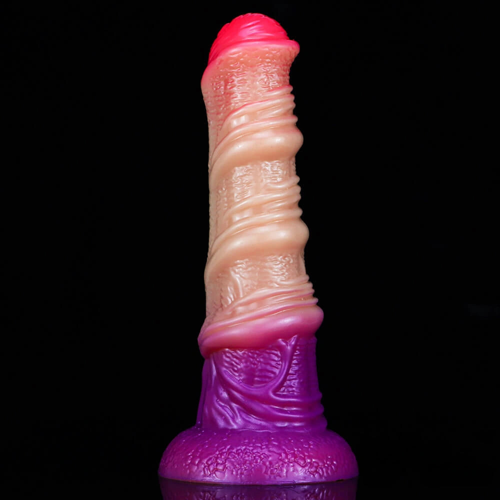 8.66in Big Long Thick 3D Printed Dildo Animal Horse Ombre Sex Toy