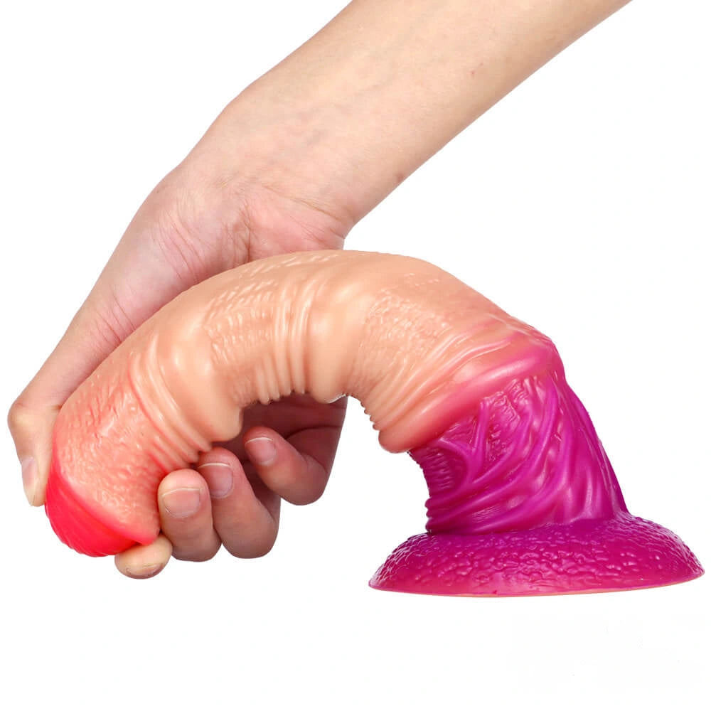 8.66in Big Long Thick 3D Printed Dildo Animal Horse Ombre Sex Toy