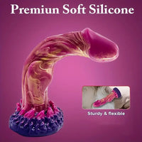 8.66in Big Monster Fantasy Silicone Soft Dildo For Couples Men Women