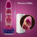 8.66in Big Monster Fantasy Silicone Soft Dildo For Couples Men Women