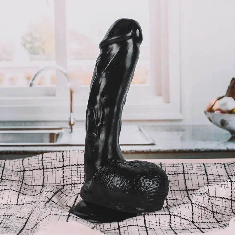 8.66in Big Real PVC Skin Suction Cup Dildo For Sex Toy Advancers