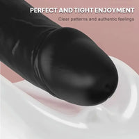 8.66in Black Big Vibrating Dildo Automatic Electric Adult Sex Toy