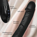 8.66in Black Big Vibrating Dildo Automatic Electric Adult Sex Toy
