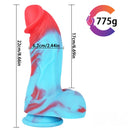 8.66in Black Men Big Thick Dildo With Suction Cup