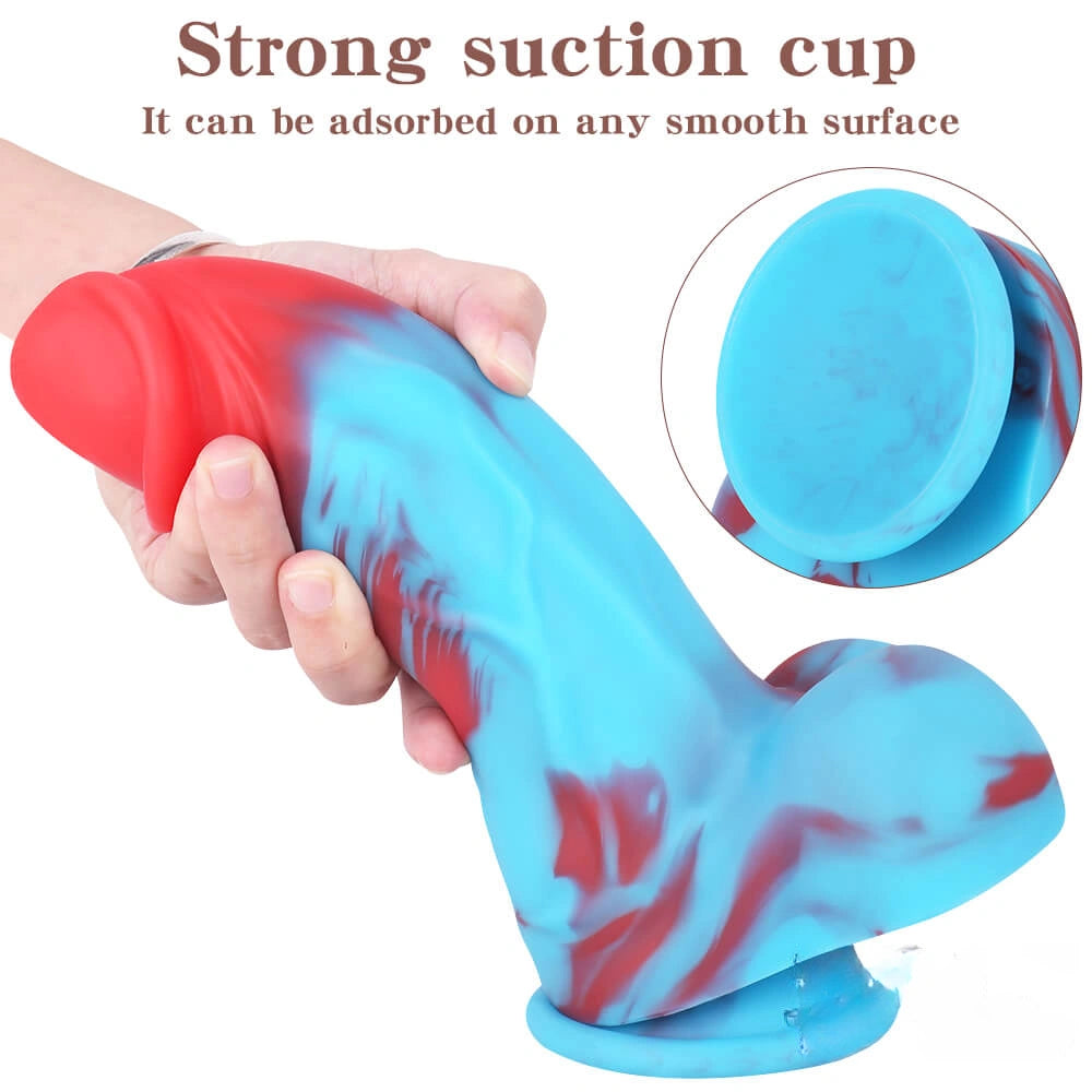 8.66in Black Men Big Thick Dildo With Suction Cup
