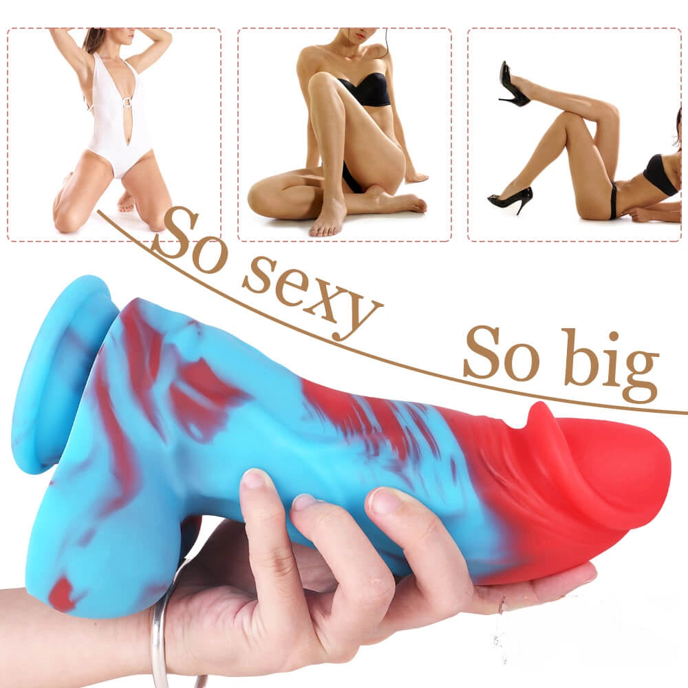 8.66in Black Men Big Thick Dildo With Suction Cup