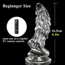 8.66in Clear Huge Spiked Monster Fantasy Dildo For Women Love Sex Toy