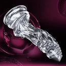 8.66in Clear Huge Spiked Monster Fantasy Dildo For Women Love Sex Toy
