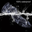 8.66in Clear Huge Spiked Monster Fantasy Dildo For Women Love Sex Toy