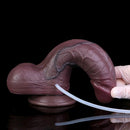 8.66in Cock Masturbator Erotic Dual Density Silicone Ejaculating Dildo