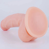 8.66in Curved Lifelike Feeling Dildo For Beginner Men Women Couples 18+