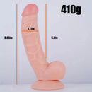 8.66in Curved Lifelike Feeling Dildo For Beginner Men Women Couples 18+