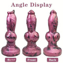 8.66in Dog Penis Knot Silicone Soft Big Animal Dildo With Suction Cup