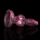 8.66in Dog Penis Knot Silicone Soft Big Animal Dildo With Suction Cup