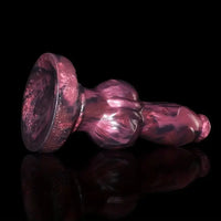 8.66in Dog Penis Knot Silicone Soft Big Animal Dildo With Suction Cup