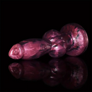 8.66in Dog Penis Knot Silicone Soft Big Animal Dildo With Suction Cup