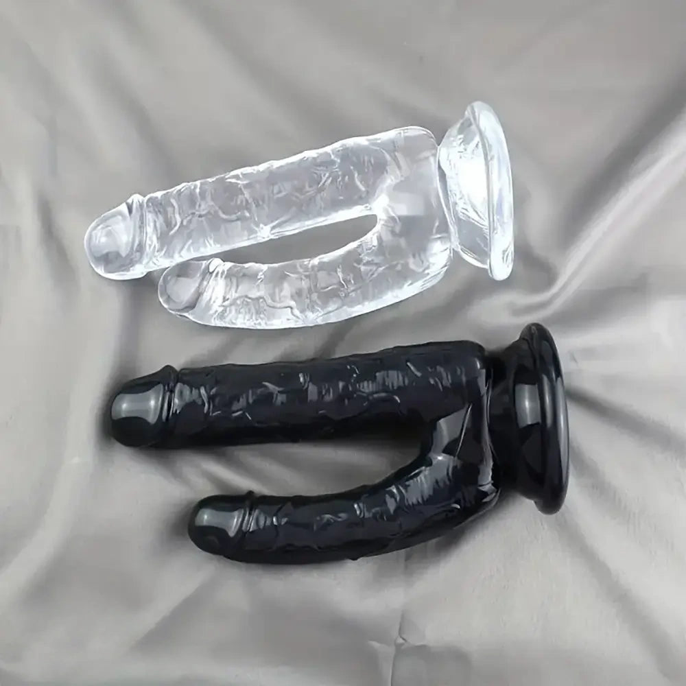 8.66in Double-Ended Dildo Realistic Adult Toy Female Pleasure Device