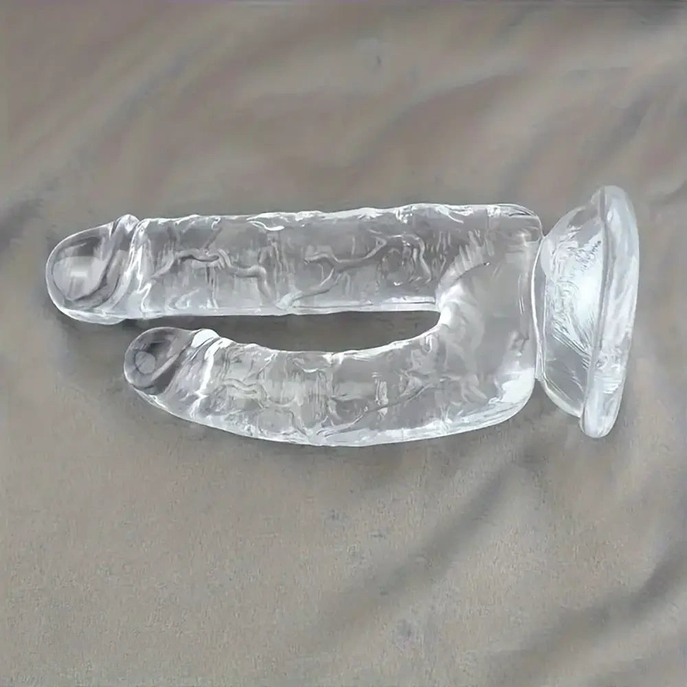8.66in Double-Ended Dildo Realistic Adult Toy Female Pleasure Device