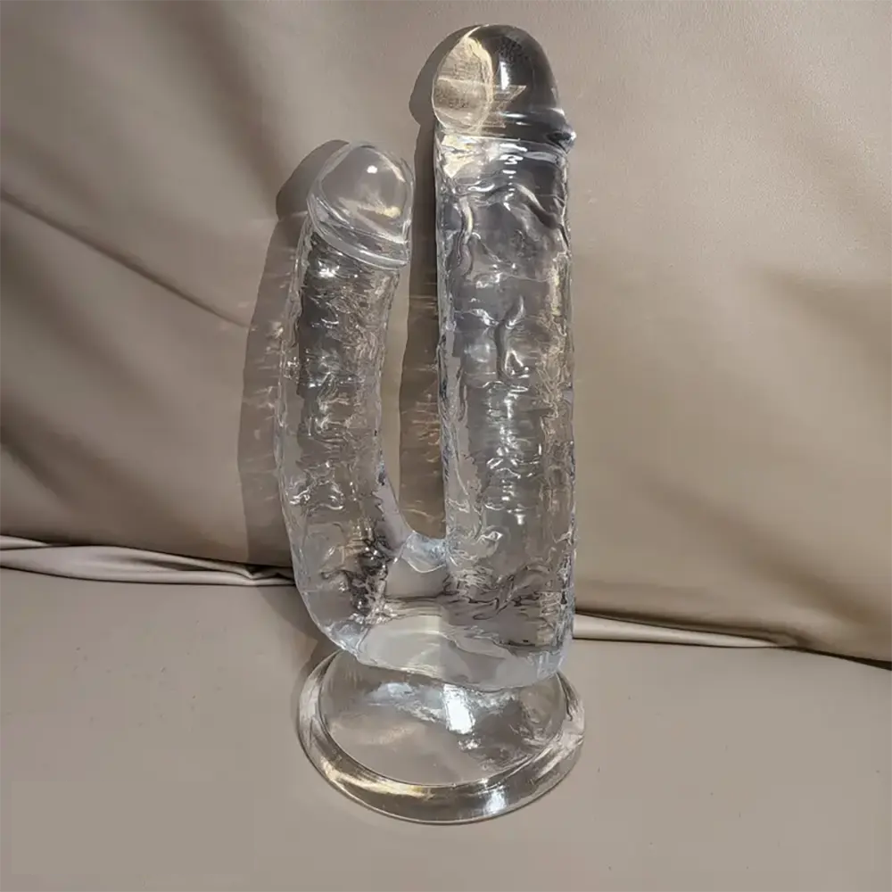 8.66in Double-Ended Dildo Realistic Adult Toy Female Pleasure Device