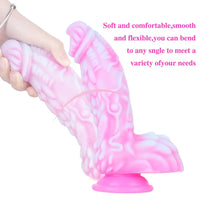 8.66in Dragon Monster Liquid Silicone Soft Big Dildo For Adult Pleasure
