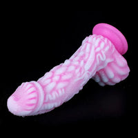 8.66in Dragon Monster Liquid Silicone Soft Big Dildo For Adult Pleasure
