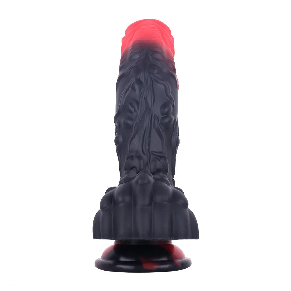 8.66in Dragon Monster Liquid Silicone Soft Big Dildo For Adult Pleasure