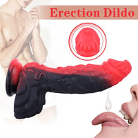 8.66in Dragon Monster Liquid Silicone Soft Big Dildo For Adult Pleasure