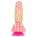 8.66in Dragon Monster Liquid Silicone Soft Big Dildo For Adult Pleasure