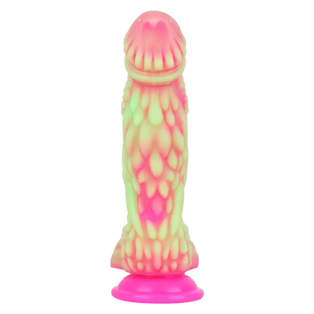 8.66in Dragon Monster Liquid Silicone Soft Big Dildo For Adult Pleasure