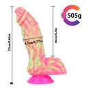 8.66in Dragon Monster Liquid Silicone Soft Big Dildo For Adult Pleasure