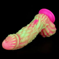 8.66in Dragon Monster Liquid Silicone Soft Big Dildo For Adult Pleasure