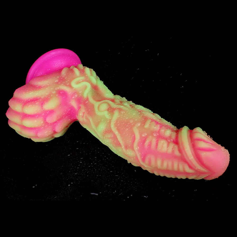 8.66in Dragon Monster Liquid Silicone Soft Big Dildo For Adult Pleasure