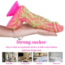 8.66in Dragon Monster Liquid Silicone Soft Big Dildo For Adult Pleasure