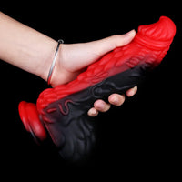 8.66in Dragon Monster Liquid Silicone Soft Big Dildo For Adult Pleasure