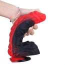 8.66in Dragon Monster Liquid Silicone Soft Big Dildo For Adult Pleasure