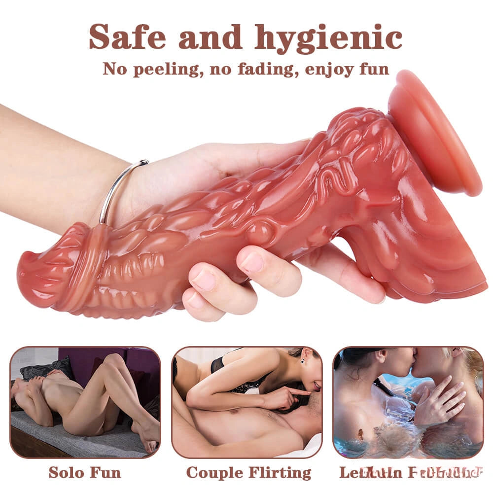 8.66in Dragon Odd Dildo Silicone Sex Toy For Women Couples Sex Toy