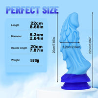 8.66in Dragon Top Quality Silicone Thick Dildo For Anus Stimulation