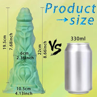 8.66in Dreamy Monster Creature Thick Alien Toy Suction Cup Silicone Dildo