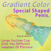 8.66in Dreamy Monster Creature Thick Alien Toy Suction Cup Silicone Dildo