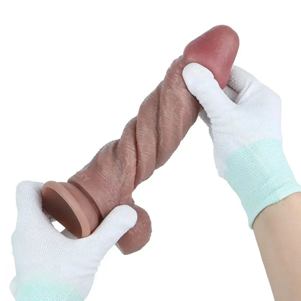 8.66in Dual Layer Silicone Strap on Ejaculating Dildo For Intimate Moment