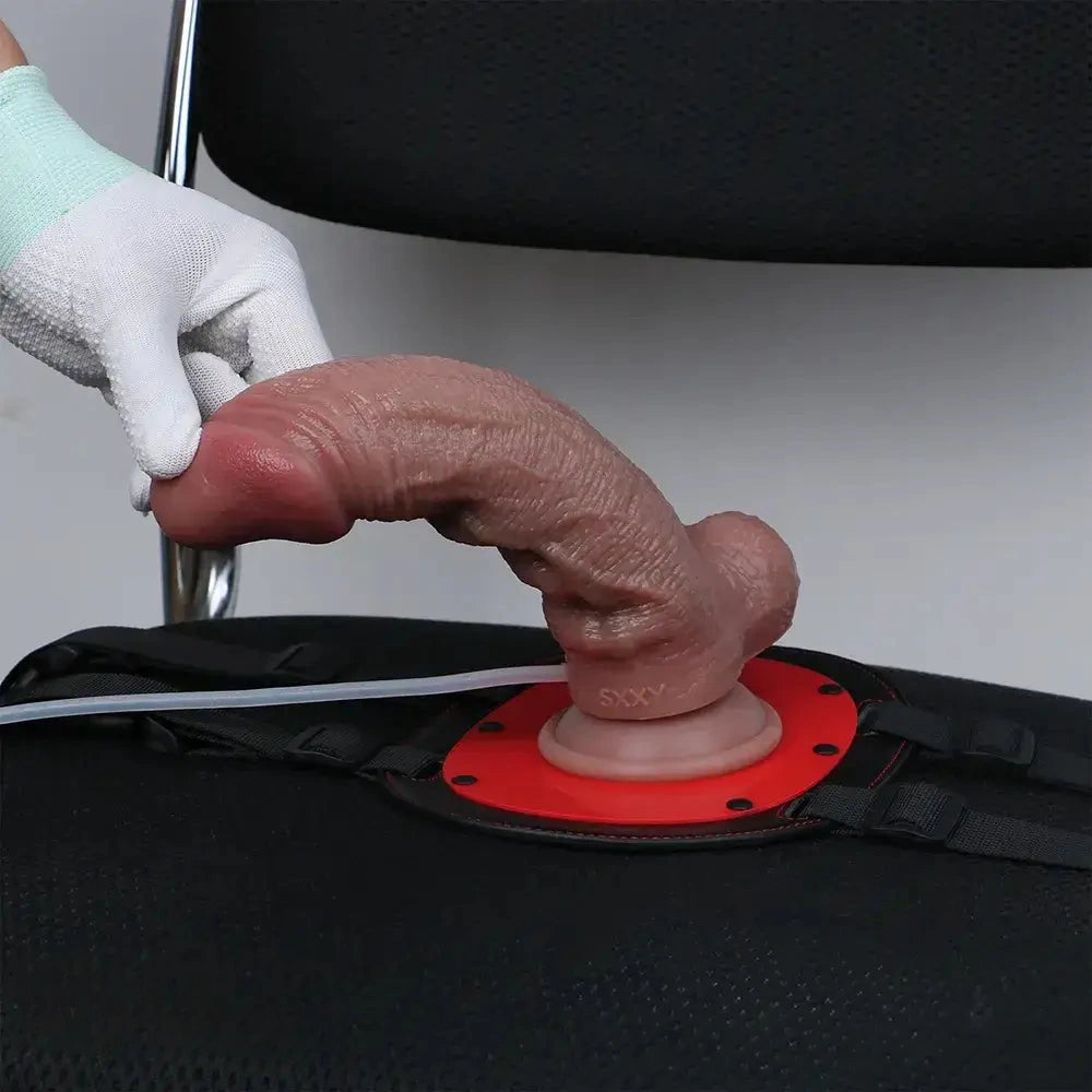 8.66in Dual Layer Silicone Strap on Ejaculating Dildo For Intimate Moment