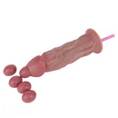 8.66in Egg Laying Real Fantasy Soft Silicone Dildo For Women Men Sex