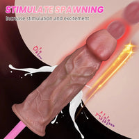 8.66in Egg Laying Real Fantasy Soft Silicone Dildo For Women Men Sex