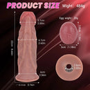 8.66in Egg Laying Real Fantasy Soft Silicone Dildo For Women Men Sex