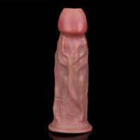 8.66in Egg Laying Real Fantasy Soft Silicone Dildo For Women Men Sex