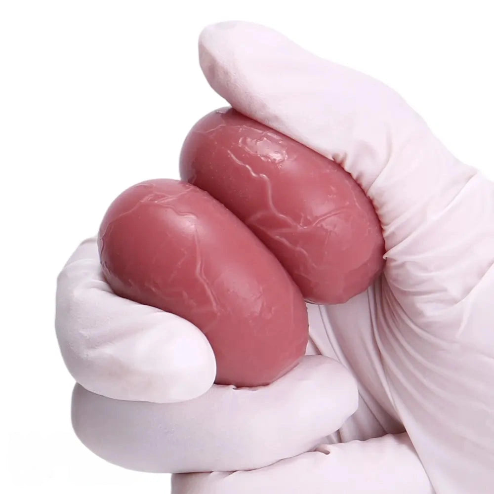 8.66in Egg Laying Real Fantasy Soft Silicone Dildo For Women Men Sex