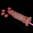 8.66in Egg Laying Real Fantasy Soft Silicone Dildo For Women Men Sex