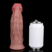 8.66in Egg Laying Real Fantasy Soft Silicone Dildo For Women Men Sex